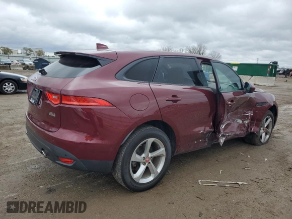 2017 Jaguar F-Pace 35t Premium with VIN SADCJ2BV0HA068470, listed as a Copart auction lot 79122384 with 43,017 mi miles and Salvage title. Bid and sale history available at DreamBid. Image 3.