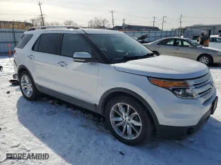 2015 Ford Explorer Limited with VIN 1FM5K7F86FGB23240, listed as a Copart auction lot 45976785 with 121,099 mi miles and Salvage Title. Bid and sale history available at carsss.com. Image 4.