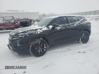 2022 Chevrolet Blazer LT z VIN 3GNKBJR49NS174025, wystawiony jako Copart lot #88079315 z przebiegiem 34 388 mil mil oraz Szkoda całkowita • Salvage title. Historia ofert i sprzedaży dostępna na DreamBid. Obrazek 1.
