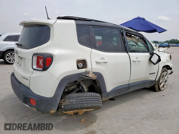 2018 Jeep Renegade Limited with VIN ZACCJADBXJPH49671, listed as a Copart auction lot 57353395 with 49,582 mi miles and Clean title. Bid and sale history available at DreamBid. Image 3.