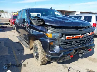 2022 Chevrolet Silverado 1500 Custom Trail Boss with VIN 3GCPDCEK9NG608262, listed as a IAAI auction lot 41317046 with 1 mi miles. Bid and sale history available at carsss.com. Image 1.