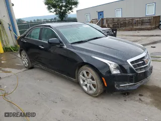 2015 Cadillac ATS Sedan Standard RWD with VIN 1G6AA5RA5F0108541, listed as a Copart auction lot 69105834 with 0 mi miles and Salvage Title. Bid and sale history available at carsss.com. Image 4.