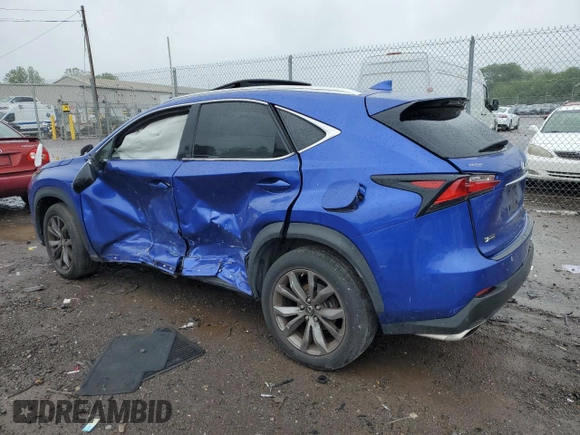 2016 Lexus NX 200t with VIN JTJYARBZ7G2024520, listed as a Copart auction lot 56489115 with Not provided miles and Salvage title. Bid and sale history available at DreamBid. Image 2.