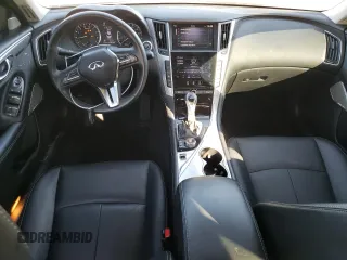 2022 Infiniti Q50 Luxe with VIN JN1EV7BR7NM341295, listed as a Copart auction lot 47003645 with 24,688 mi miles and Salvage title. Bid and sale history available at DreamBid. Image 8.