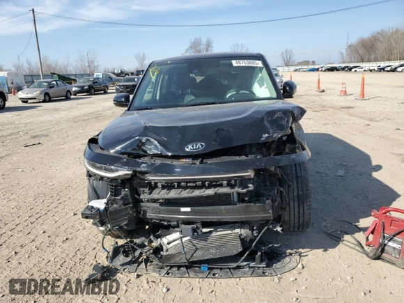 2021 Kia Soul Turbo with VIN KNDJ53AFXM7126597, listed as a Copart auction lot 48763885 with Not Provided miles and Salvage Title. Bid and sale history available at DreamBid. Image 5.