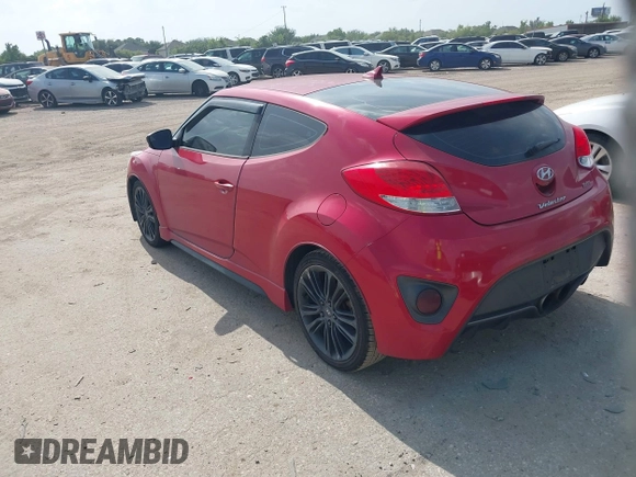 2016 Hyundai Veloster Turbo with VIN KMHTC6AE2GU284229, listed as a IAAI auction lot 42770574 with 103,784 mi miles and . Bid and sale history available at DreamBid. Image 3.