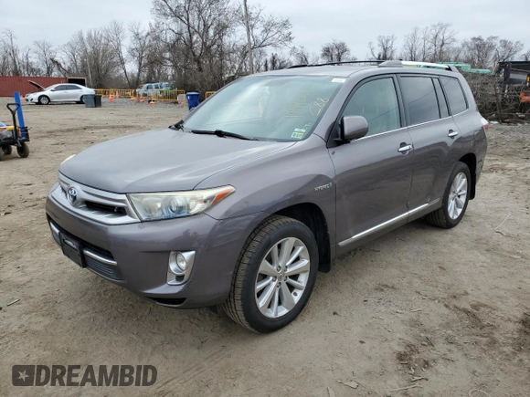 2011 Toyota Highlander Hybrid Limited with VIN JTEDC3EH8B2002400, listed as a Copart auction lot 49043615 with 268,866 mi miles and Clean Title. Bid and sale history available at carsss.com. Image 1.