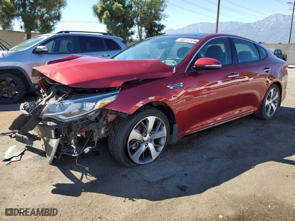 2019 Kia Optima S with VIN 5XXGT4L37KG356658, listed as a Copart auction lot 67752524 with 75,826 mi miles and Clean Title. Bid and sale history available at carsss.com. Image 1.