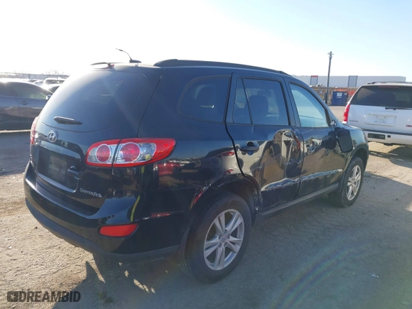 2010 Hyundai Santa Fe GLS with VIN 5NMSG3AB6AH392361, listed as a IAAI auction lot 41753499 with 121,246 mi miles. Bid and sale history available at carsss.com. Image 4.
