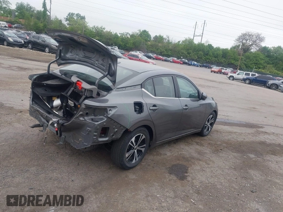2020 Nissan Sentra SV with VIN 3N1AB8CVXLY209330, listed as a IAAI auction lot 42186225 with 28,314 mi miles and . Bid and sale history available at DreamBid. Image 4.