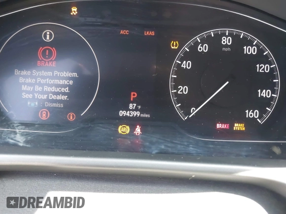 2018 Honda Accord EX-L with VIN 1HGCV2F58JA009555, listed as a IAAI auction lot 42128596 with 94,399 mi miles and . Bid and sale history available at DreamBid. Image 16.