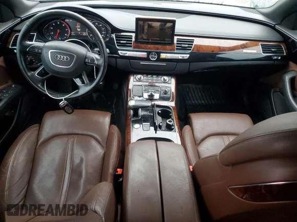 2013 Audi A8 4.0L with VIN WAUR2AFD3DN010884, listed as a Copart auction lot 42517495 with 123,212 mi miles and Salvage title. Bid and sale history available at DreamBid. Image 8.