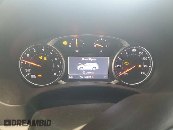 2020 GMC Terrain SLE with VIN 3GKALTEV5LL337681, listed as a Copart auction lot 59696575 with 57,815 mi miles and Salvage title. Bid and sale history available at DreamBid. Image 9.