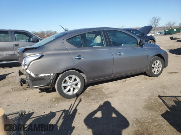 2012 Nissan Versa SV with VIN 3N1CN7APXCL817408, listed as a Copart auction lot 49101125 with 118,417 mi miles and Salvage Title. Bid and sale history available at carsss.com. Image 3.
