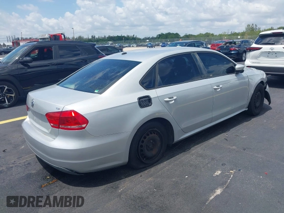 2014 Volkswagen Passat S with VIN 1VWAS7A38EC028292, listed as a IAAI auction lot 42357817 with 151,695 mi miles and . Bid and sale history available at DreamBid. Image 4.
