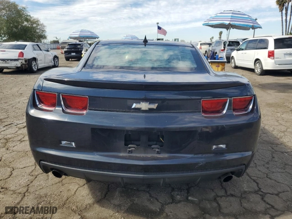 2013 Chevrolet Camaro LS with VIN 2G1FA1E32D9169408, listed as a Copart auction lot 46074195 with 121,410 mi miles and Salvage Title. Bid and sale history available at carsss.com. Image 6.