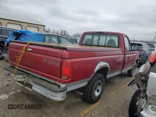 1995 Ford F-150 with VIN 1FTDF15Y6SLB57439, listed as a Copart auction lot 44136335 with 186,438 mi miles and Clean Title. Bid and sale history available at carsss.com. Image 3.