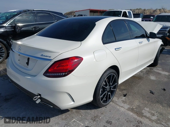 2019 Mercedes-Benz C 300 with VIN 55SWF8EB2KU311241, listed as a IAAI auction lot 41556911 with 54,605 mi miles and . Bid and sale history available at carsss.com. Image 4.