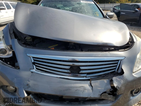 2015 Infiniti Q40 with VIN JN1CV6AP0FM500208, listed as a Copart auction lot 77498594 with 0 mi miles and Salvage Title. Bid and sale history available at carsss.com. Image 12.