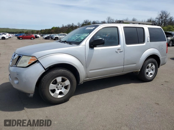 2008 Nissan Pathfinder S with VIN 5N1AR18B68C608830, listed as a Copart auction lot 58336835 with 152,784 mi miles and Clean title. Bid and sale history available at DreamBid. Image 1.