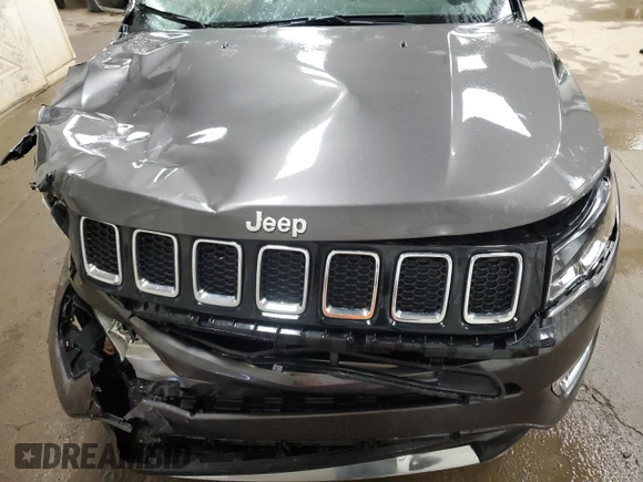 2018 Jeep Compass Limited with VIN 3C4NJDCB8JT395928, listed as a Copart auction lot 55462985 with 66,941 mi miles and Clean title. Bid and sale history available at DreamBid. Image 12.
