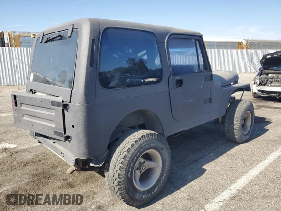 1993 Jeep Wrangler z VIN 1J4FY29S4PP232079, wystawiony jako Copart lot #58055335 z przebiegiem 181 076 mil mil oraz Czysty tytuł • Clean title. Historia ofert i sprzedaży dostępna na DreamBid. Obrazek 3.