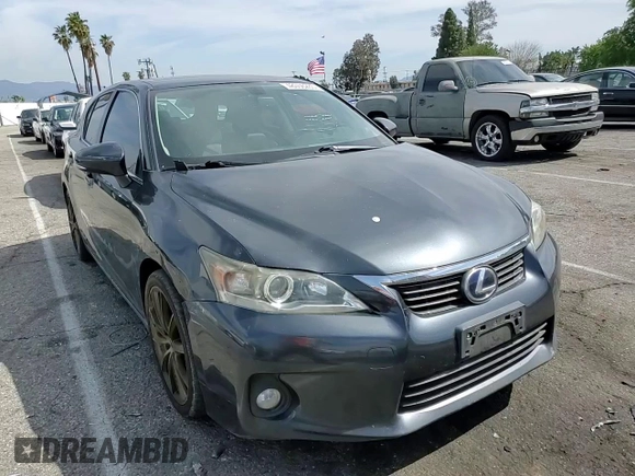 2011 Lexus CT 200h with VIN JTHKD5BH5B2035541, listed as a Copart auction lot 48056285 with 183,624 mi miles and Salvage Title. Bid and sale history available at DreamBid. Image 11.