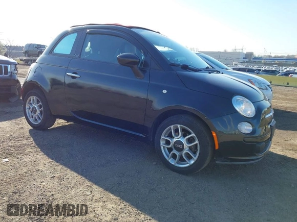 2012 FIAT 500 Pop with VIN 3C3CFFDRXCT280559, listed as a IAAI auction lot 42078063 with 60,922 mi miles. Bid and sale history available at carsss.com. Image 1.