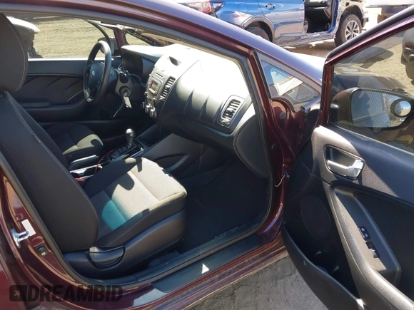 2017 Kia Forte LX with VIN 3KPFK4A75HE148512, listed as a IAAI auction lot 41869999 with 108,956 mi miles. Bid and sale history available at carsss.com. Image 5.