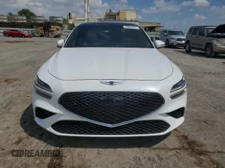 2022 Genesis G70 3.3T with VIN KMTG54TE7NU100743, listed as a Copart auction lot 71376494 with 23,561 mi miles and Salvage Title. Bid and sale history available at carsss.com. Image 5.