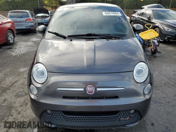2014 FIAT 500e with VIN 3C3CFFGE7ET294754, listed as a Copart auction lot 84919984 with 108,622 mi miles and Salvage title. Bid and sale history available at DreamBid. Image 5.
