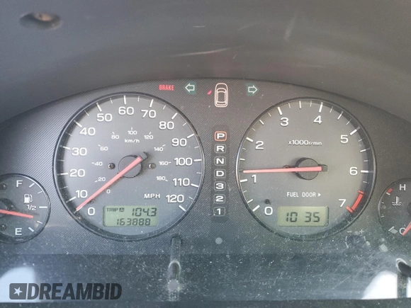 2001 Subaru Legacy Outback L.L. Bean with VIN 4S3BH806817627512, listed as a Copart auction lot 43241995 with 163,888 mi miles and Salvage title. Bid and sale history available at DreamBid. Image 9.