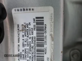 2006 Toyota Corolla CE with VIN 1NXBR32EX6Z594649, listed as a Copart auction lot 54328425 with 215,180 mi miles and Salvage Title. Bid and sale history available at DreamBid. Image 12.