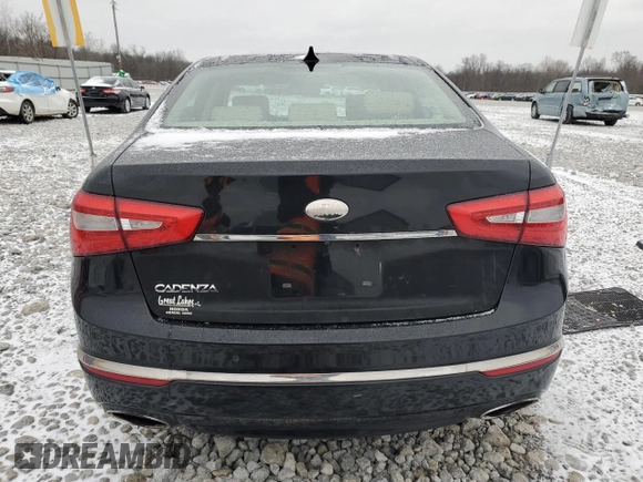 2014 Kia Cadenza Premium with VIN KNALN4D75E5145832, listed as a Copart auction lot 47038625 with 120,013 mi miles and Salvage Title. Bid and sale history available at carsss.com. Image 6.