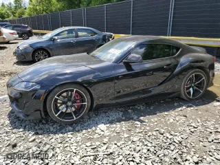 2021 Toyota GR Supra 3.0 with VIN WZ1DB0C04MW035703, listed as a Copart auction lot 61306374 with 46,176 mi miles and Salvage Title. Bid and sale history available at carsss.com. Image 1.