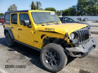 2020 Jeep Wrangler Unlimited Sport Altitude with VIN 1C4HJXDG1LW189677, listed as a Copart auction lot 66384115 with 69,624 mi miles and Salvage title. Bid and sale history available at DreamBid. Image 4.