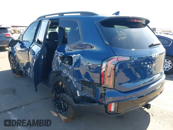 2024 Kia Telluride SX Prestige X-Pro with VIN 5XYP5DGC9RG552885, listed as a IAAI auction lot 42554187 with 10,482 mi miles and . Bid and sale history available at DreamBid. Image 3.