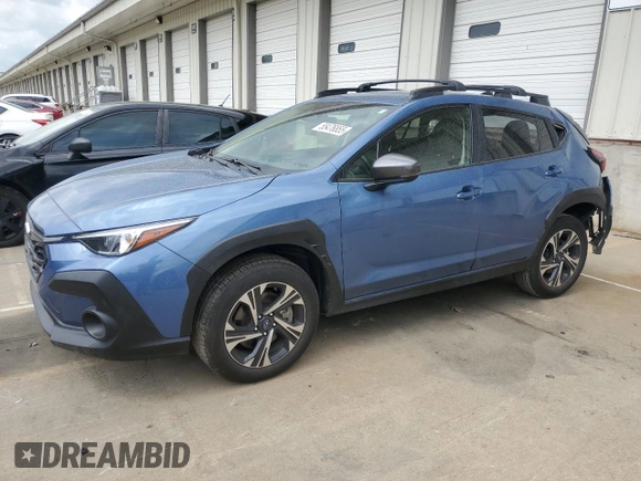 2024 Subaru Crosstrek Premium z VIN JF2GUADC1RH382715, wystawiony jako Copart lot #55476855 z przebiegiem 17 919 mil mil oraz Szkoda całkowita • Salvage title. Historia ofert i sprzedaży dostępna na DreamBid. Obrazek 1.