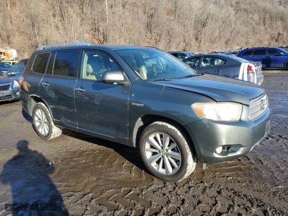 2010 Toyota Highlander Hybrid Limited w/3rd Row with VIN JTEJW3EH0A2039028, listed as a Copart auction lot 46754815 with 233,888 mi miles and Clean Title. Bid and sale history available at carsss.com. Image 4.