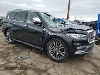 2019 Infiniti QX80 LUXE with VIN JN8AZ2NE5K9234907, listed as a Copart auction lot 50197445 with Not Provided miles and Clean Title. Bid and sale history available at carsss.com. Image 4.