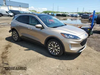 2020 Ford Escape Titanium with VIN 1FMCU9J90LUA49890, listed as a Copart auction lot 57228065 with 24,283 mi miles and Salvage title. Bid and sale history available at DreamBid. Image 4.