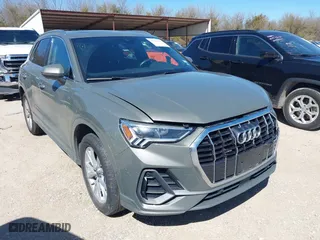 2023 Audi Q3 S line Premium with VIN WA1DECF36P1129512, listed as a IAAI auction lot 41722138 with 36,978 mi miles. Bid and sale history available at carsss.com. Image 1.