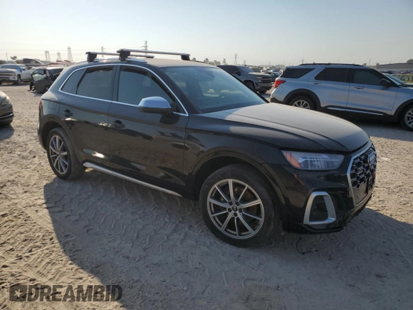 2021 Audi SQ5 Premium Plus with VIN WA1B4AFY7M2035672, listed as a Copart auction lot 74960434 with 25,217 mi miles and Salvage Title. Bid and sale history available at DreamBid. Image 4.