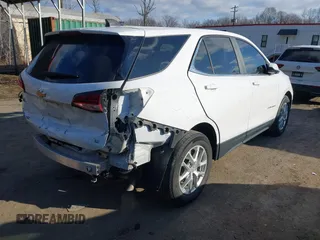 2022 Chevrolet Equinox LT with VIN 3GNAXKEV3NL158186, listed as a IAAI auction lot 41633707 with 66,843 mi miles. Bid and sale history available at carsss.com. Image 4.