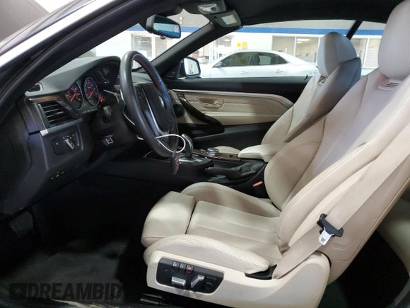 2016 BMW 4 Series 435i with VIN WBA3T3C54G5A42195, listed as a Copart auction lot 85067364 with 57,070 mi miles and Salvage title. Bid and sale history available at DreamBid. Image 7.