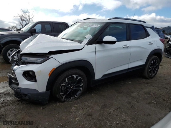 2021 Chevrolet TrailBlazer LT with VIN KL79MPSL7MB002802, listed as a Copart auction lot 87087374 with 102,914 mi miles and Salvage Title. Bid and sale history available at carsss.com. Image 1.
