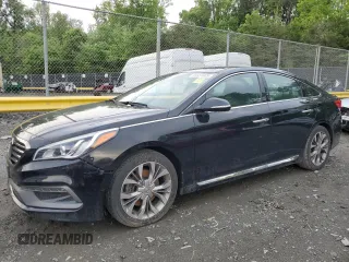 2015 Hyundai Sonata Sport with VIN 5NPE34AB0FH126200, listed as a Copart auction lot 55661005 with 140,723 mi miles and Clean title. Bid and sale history available at DreamBid. Image 1.