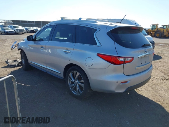 2015 Infiniti QX60 with VIN 5N1AL0MN7FC553099, listed as a IAAI auction lot 42094321 with 100,023 mi miles and . Bid and sale history available at DreamBid. Image 3.