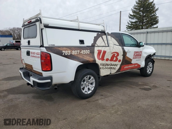 2021 Chevrolet Colorado 2WD LT with VIN 1GCHSCEA1M1234681, listed as a Copart auction lot 49910445 with 98,717 mi miles and Salvage title. Bid and sale history available at DreamBid. Image 3.