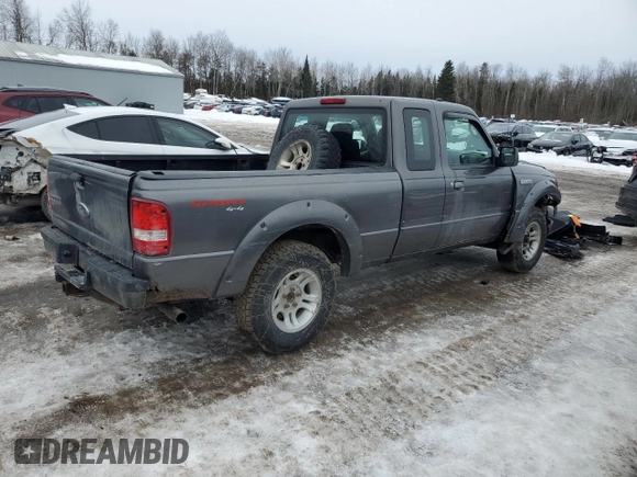 2009 Ford Ranger XLT with VIN 1FTYR44E49PA55223, listed as a Copart auction lot 46581095 with 345,210 mi miles and Clean Title. Bid and sale history available at carsss.com. Image 3.